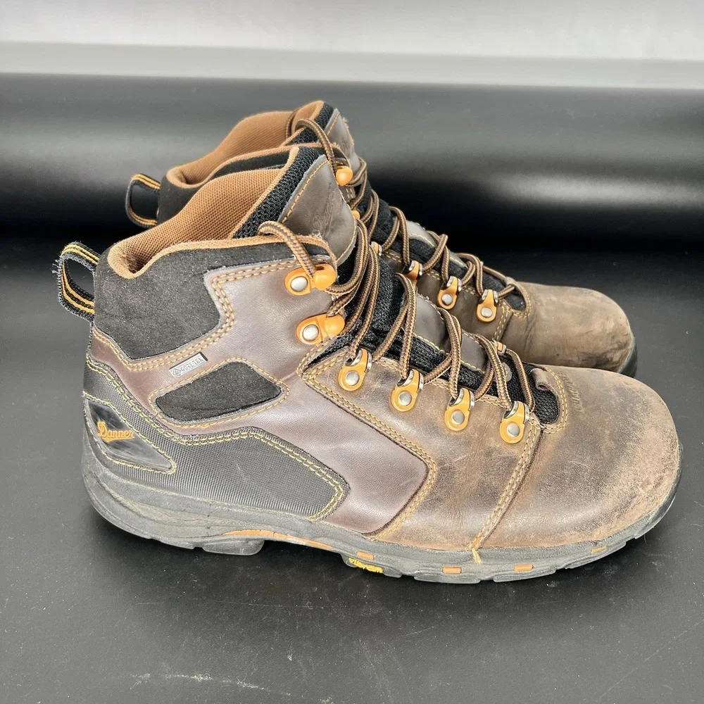Danner Vicious 4.5 Brown Comp Toe Work Boots 13860 Mens 10 D EH GORE-TEX